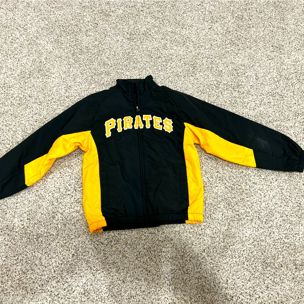 Pittsburgh Pirates Youth Medium Black and Yellow Jacket
